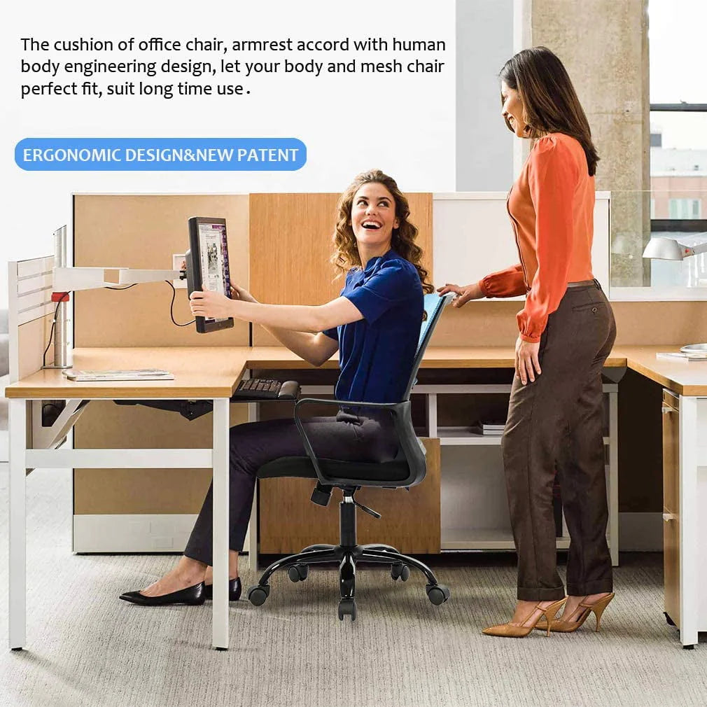Black Ergonomic Mesh Office Chair J894