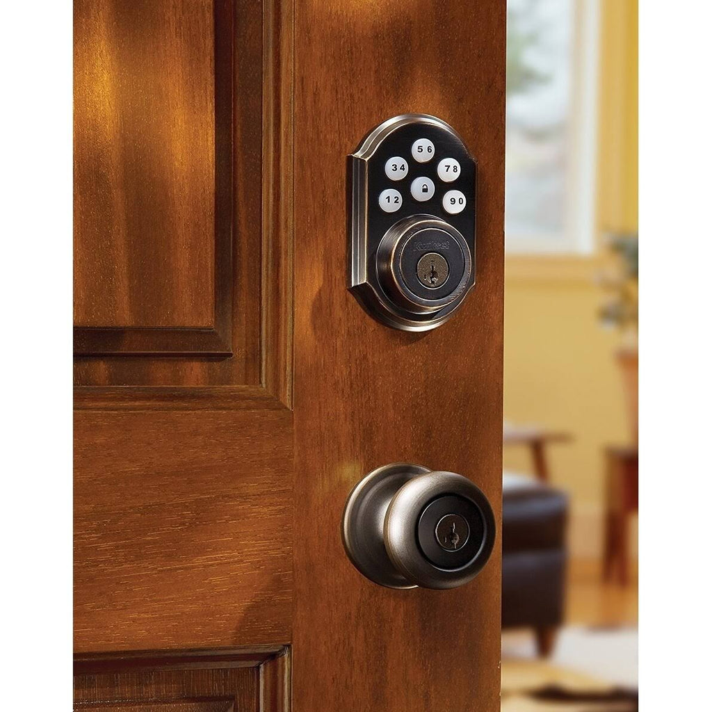 Bronze Electronic Touchpad Deadbolt A42725