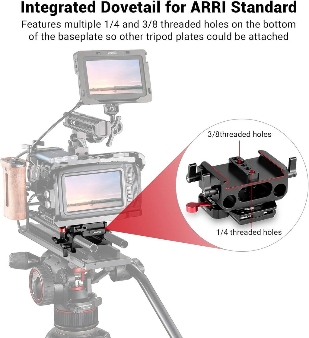 BMPCC Baseplate for Manfrotto 501PL Black Design H4761