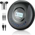 Pack of 2 Portable Bluetooth CD Player with LCD Screen P90379