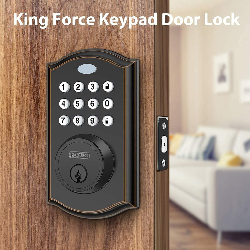 Keypad Deadbolt Lock, Keyless Entry Door Lock, Electronic Deadbolt, Pack of 2 U630832