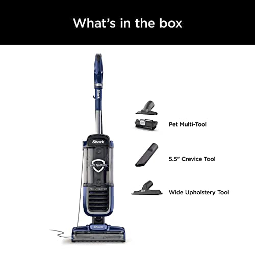 Navy Upright Vacuum with HEPA Filtration L8086