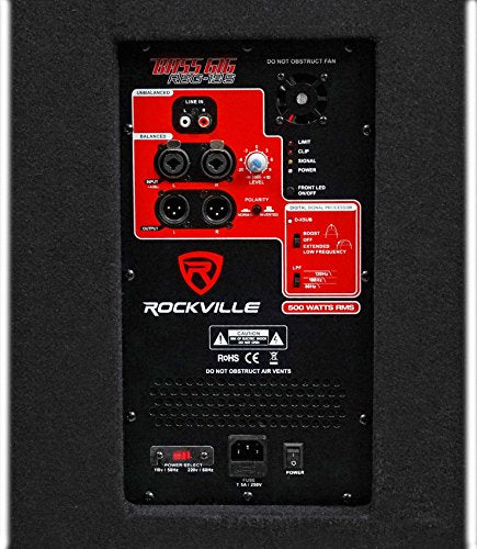 1600w 15 inch Black Powered PA Subwoofer C58071