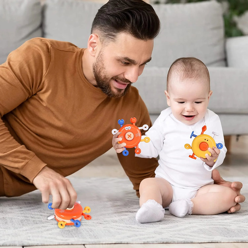 2 Pack Baby Finger Push Toy Music Exercise Toy R348