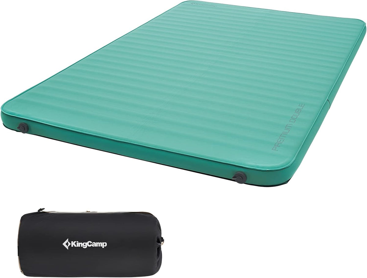 Double Self Inflating Sleeping Pad, Queen Size, Grey Z42486