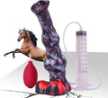 2 Large Knot Suction Cup Ejaculating Silicone Dildo 10.2 Inch L225