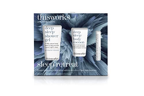 Lavender Camomile Vetivert Pillow Spray Body Moisturizer and Shower Gel Travel Set E99804
