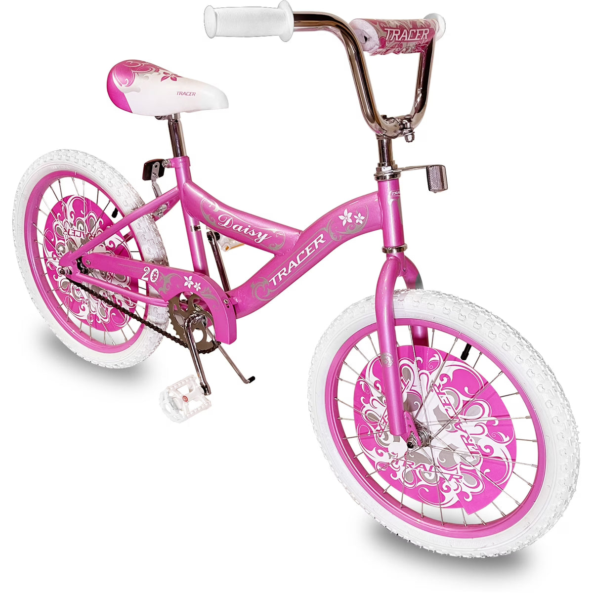 Pink 20 Inch Kids BMX Bike with Kickstand H798