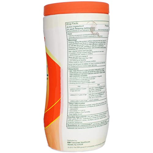 Orange Flavor Fiber Therapy Powder, 30 ounce (Pack of 3) O480046