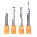 1/4 Inch Shank Solid Carbide CNC Router Bits Carving Set U600