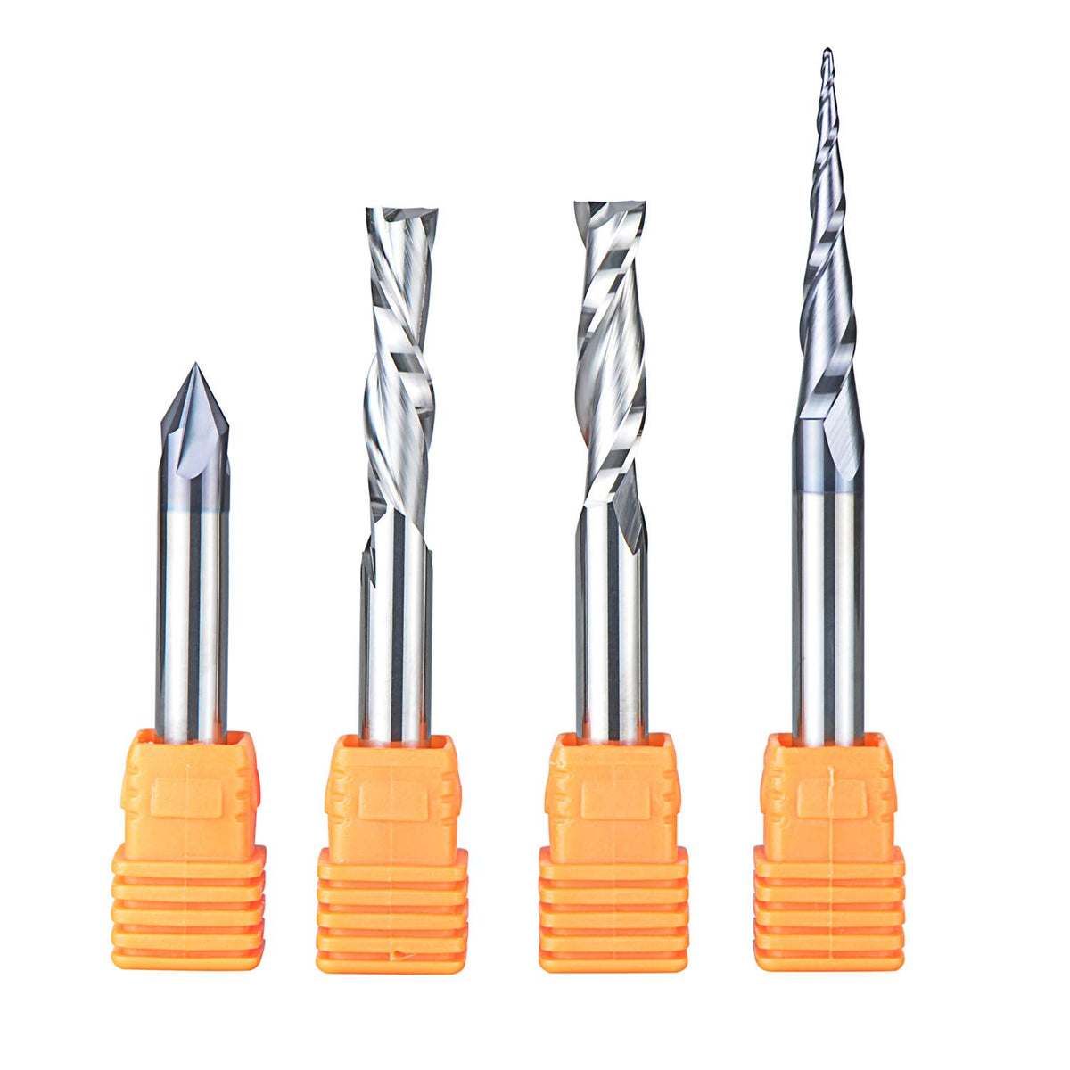 1/4 Inch Shank Solid Carbide CNC Router Bits Carving Set U600