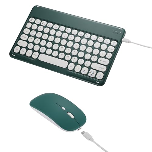 Pink Retro Bluetooth Keyboard and Mouse Combo F740
