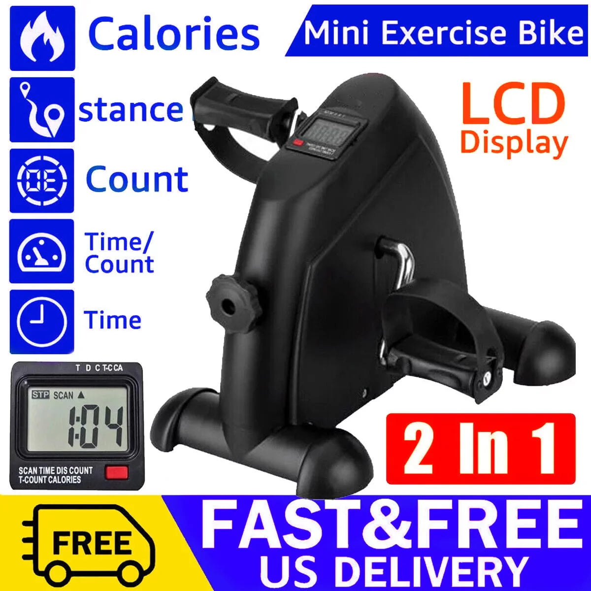 Mini Multi-Functional Stepper Exercise Bike with LCD Screen H813825