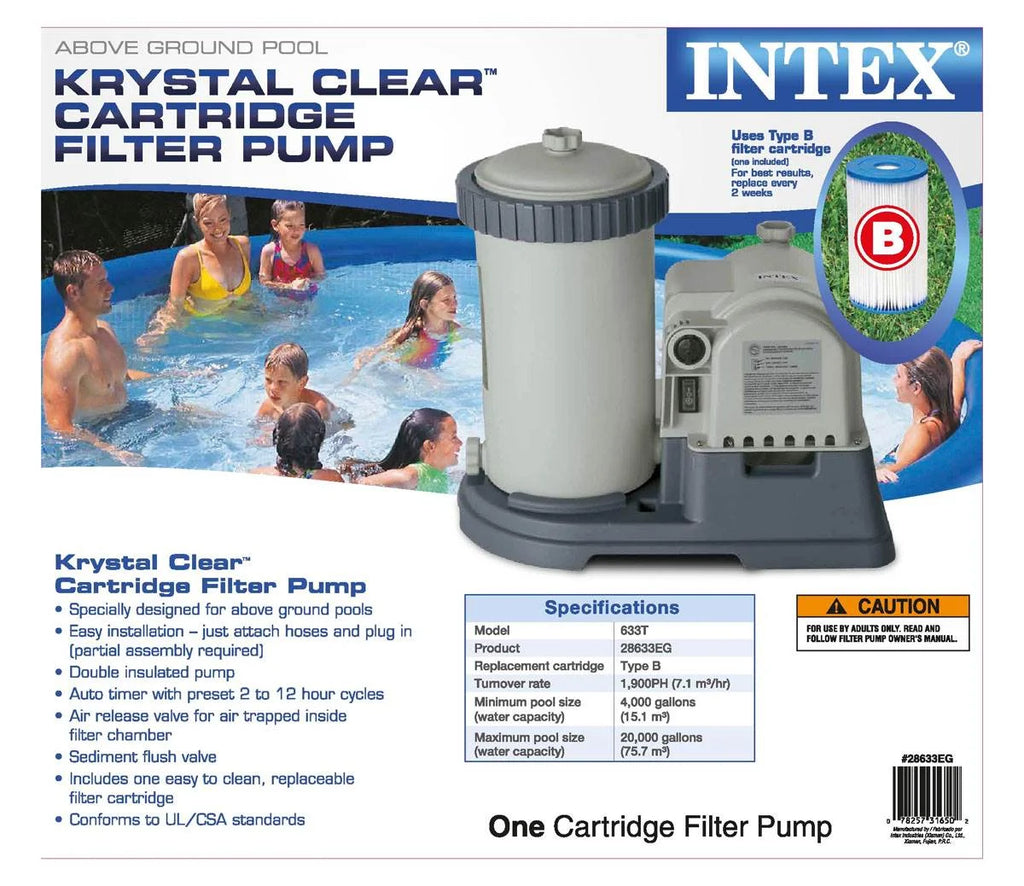 2500 GPH Swimming Pool Filter Pump + Replacement Filter Cartridge 3 Pack L98583