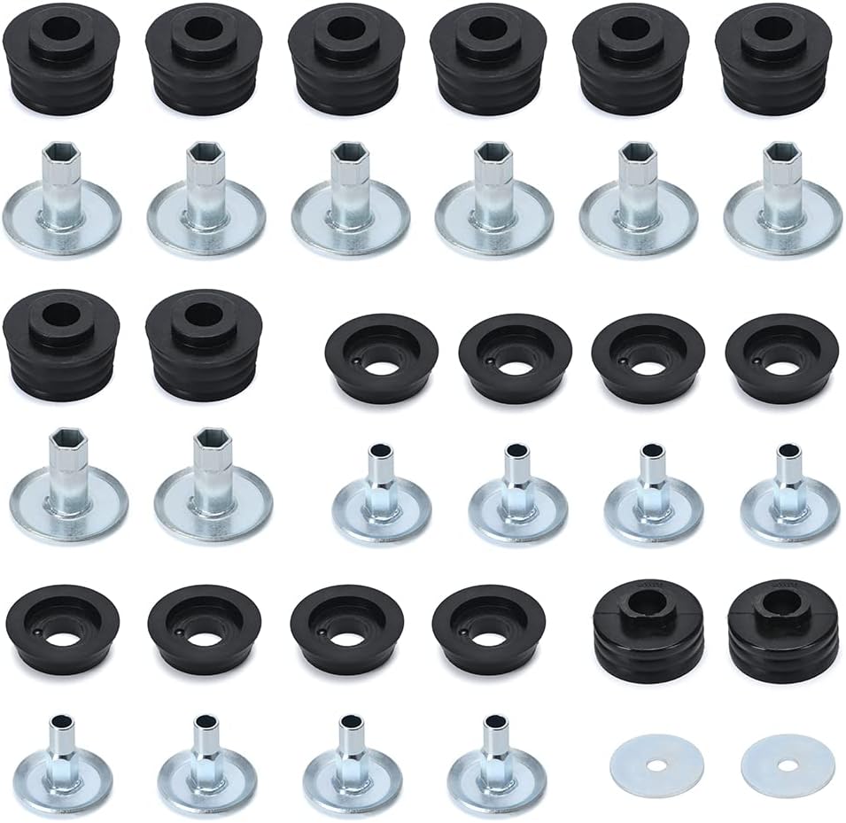 Polyurethane Cab & Body Mount Bushing Kit with Steel Sleeves & Hardware V86386