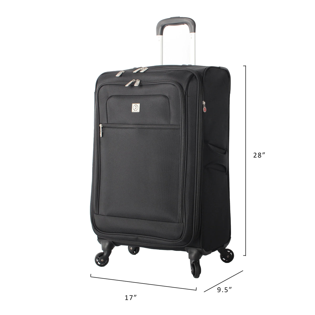 Black 28” Expandable Checked Luggage U237054