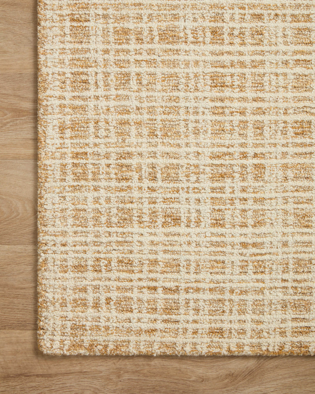 Straw/Ivory Plaid Area Rug I5104