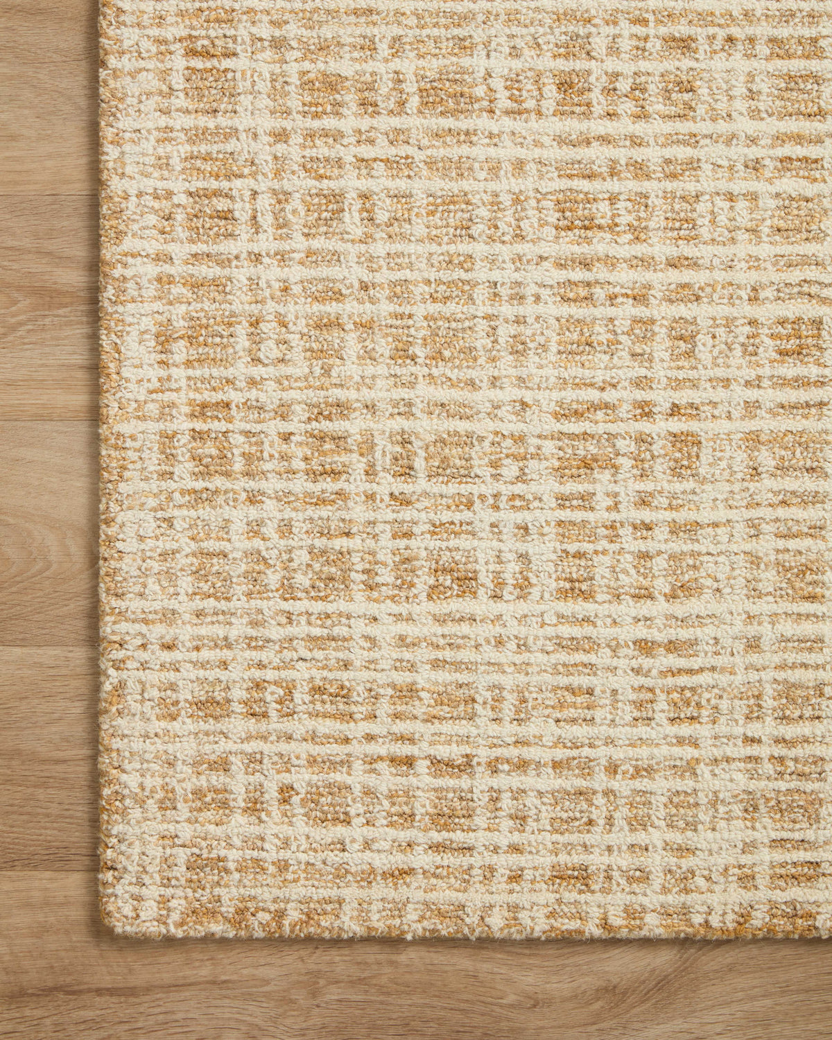 Straw/Ivory Plaid Area Rug I5104