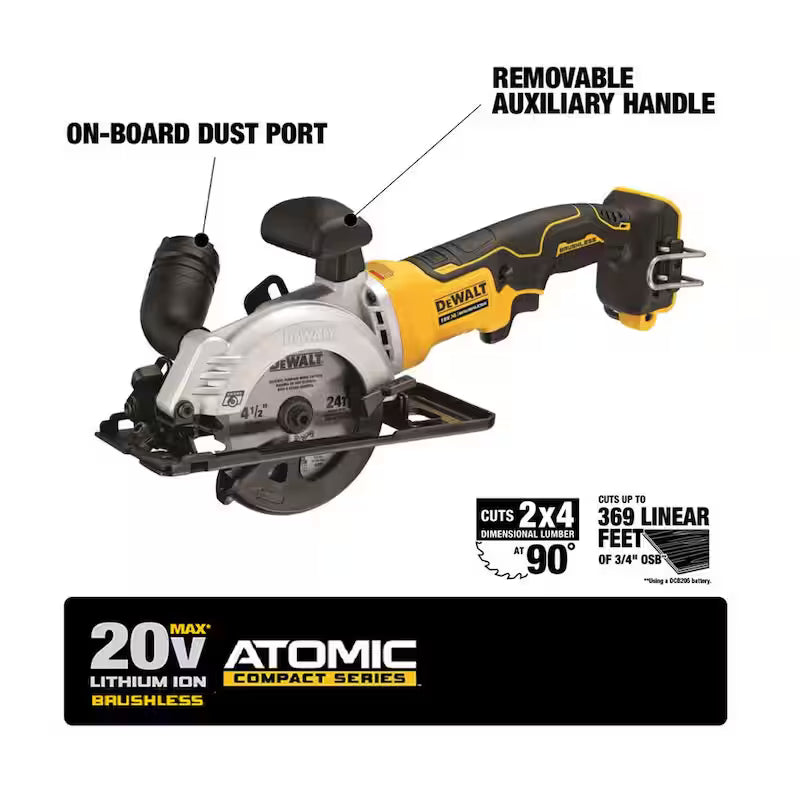 20V MAX Cordless Brushless 4-1/2 in. Circular Saw S548