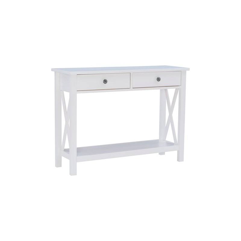 Antique White Wood Console Table I261