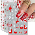 8 Holiday Nail Art Stickers Variety Pack M5102