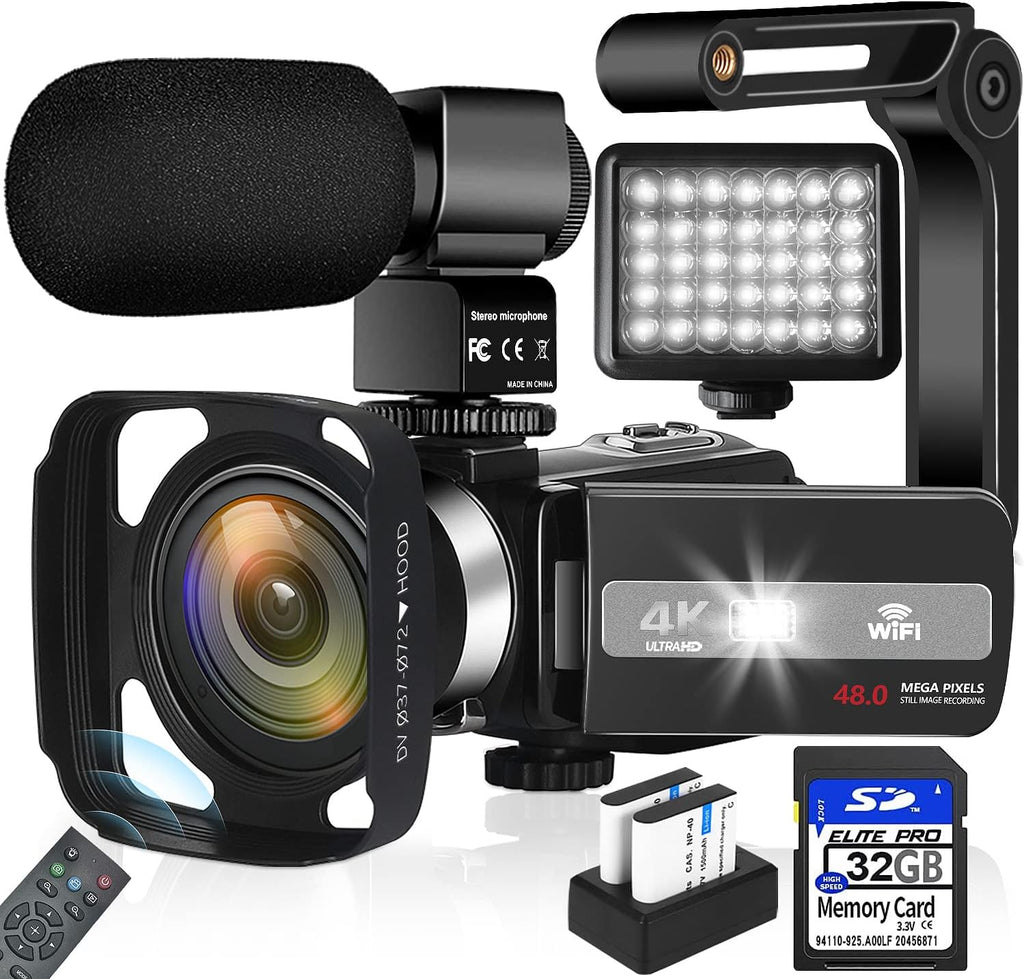 4K Camcorder 48MP 18X Digital Zoom Autofocus Camera H6847