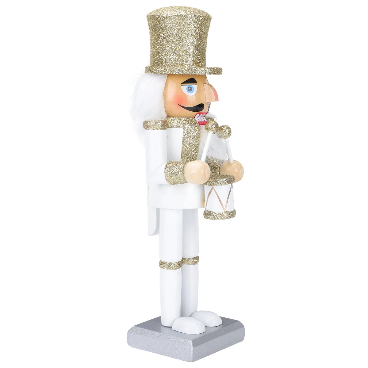 White Wooden Nutcracker Soldier Doll Christmas Decor F91612