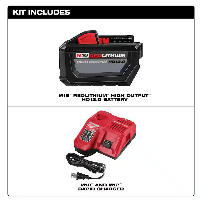 18-Volt Lithium-Ion Battery Pack 12.0 Ah and Rapid Charger Starter Kit S25268