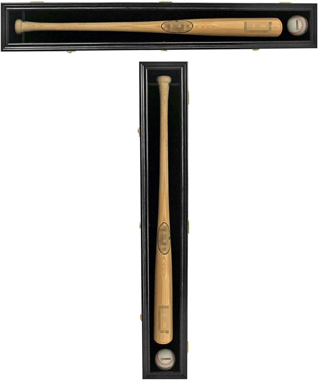 Black Baseball Bat Display Case with Lock Q683196