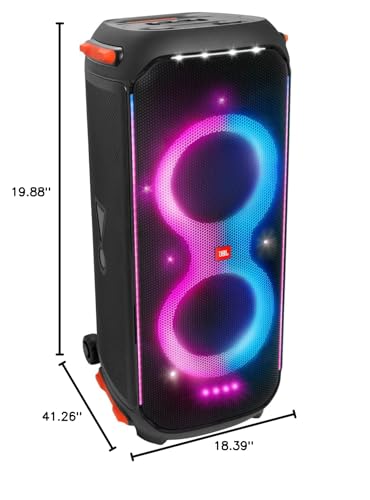 Black Party Speaker with Handle Wheels L994