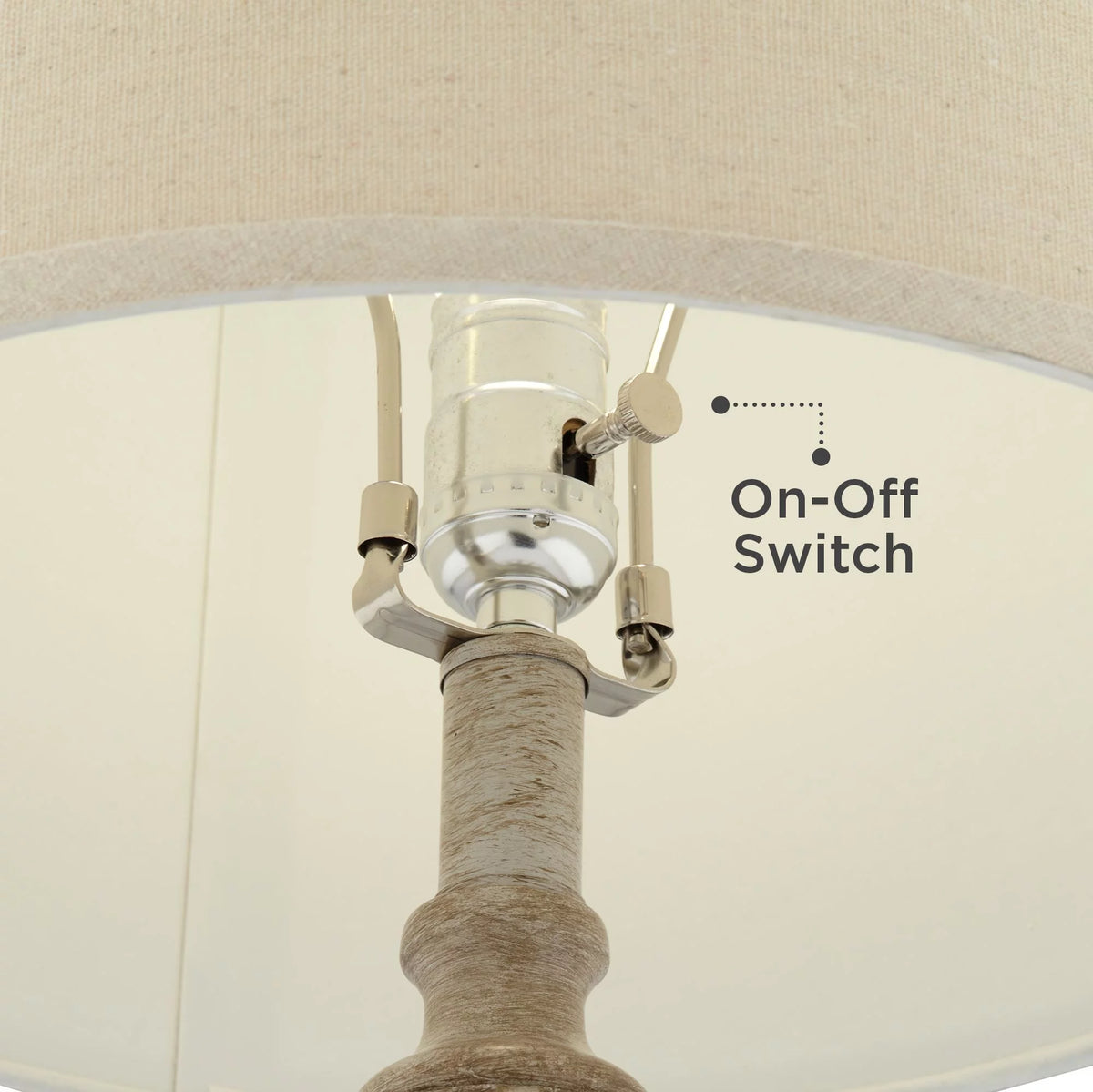 Country Cottage Table Lamps Set of 2 Light Oak Orb Cage Oatmeal Drum Shade B542126