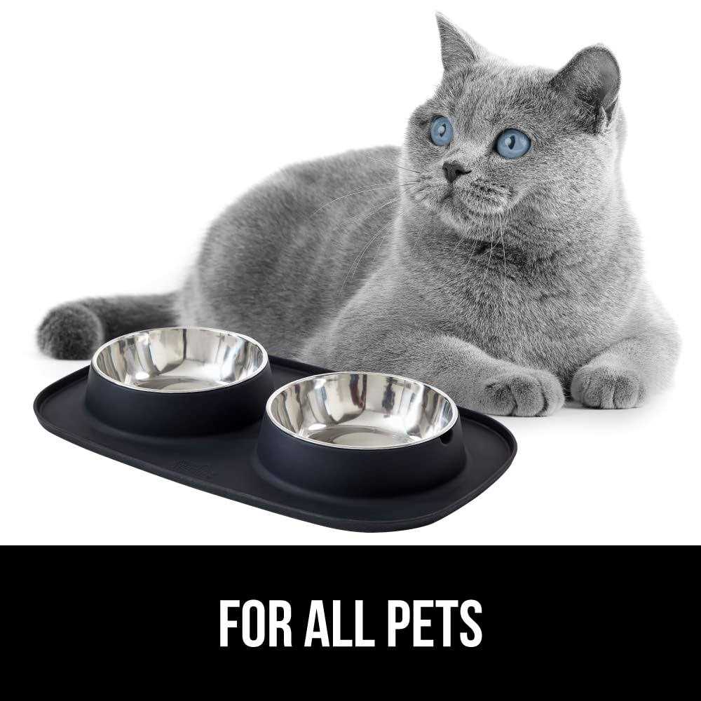 Waterproof BPA Free Cat and Dog Bowls Silicone Feeding Mat Set I952