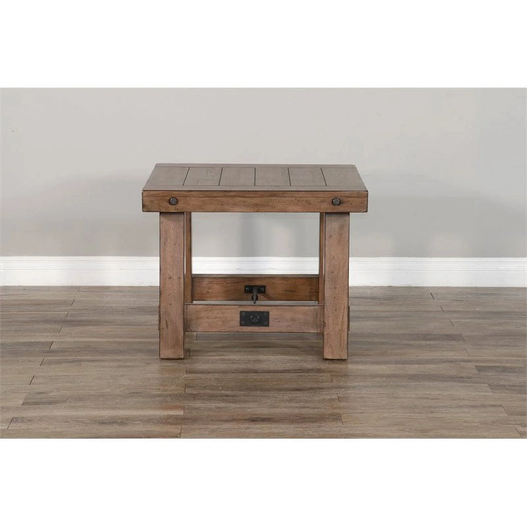 25" Mahogany Wood End Table R74884