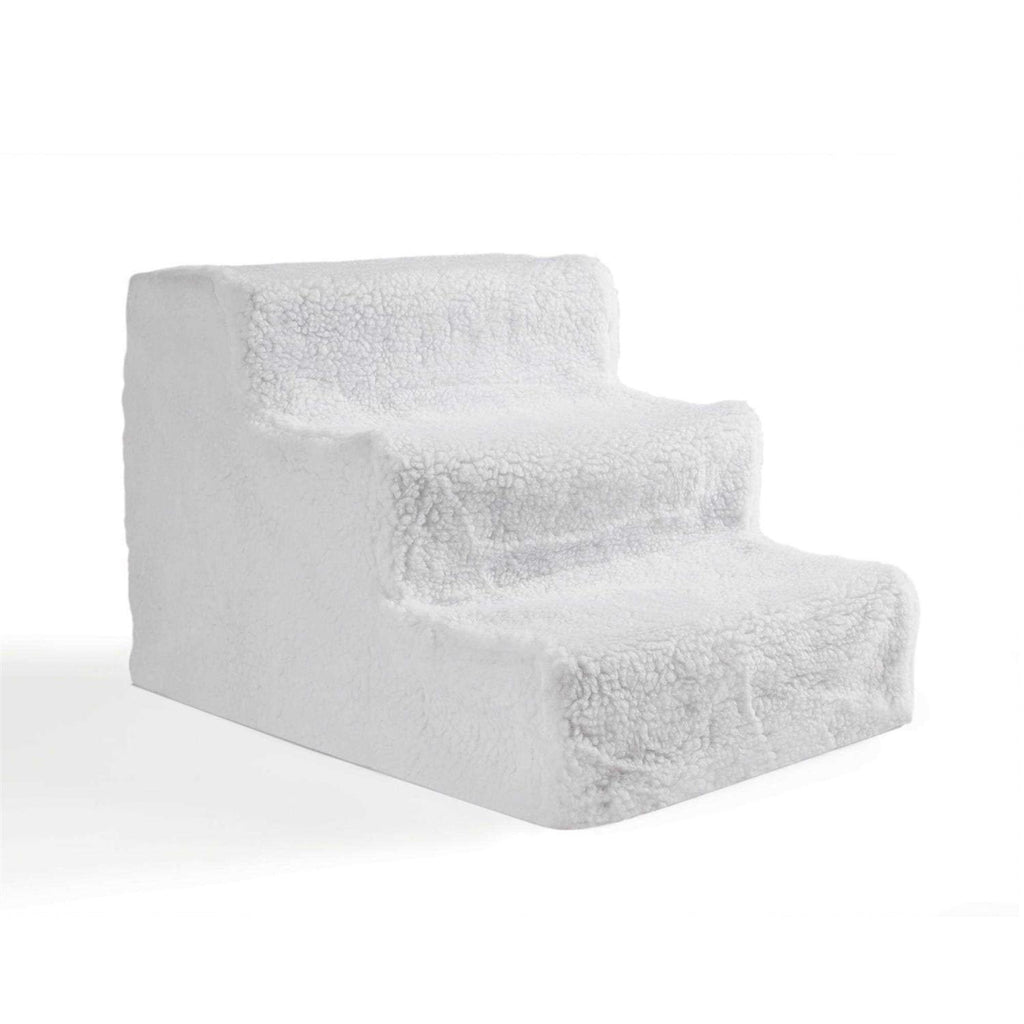 White Medium Dog & Cat Stairs F2297