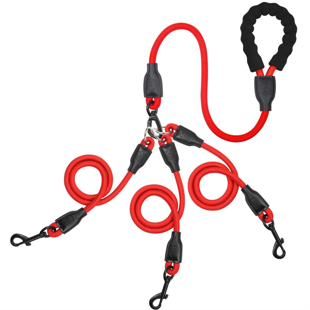 Heavy Duty 3 Way No Tangle Dog Leash with Padded Handle X6628