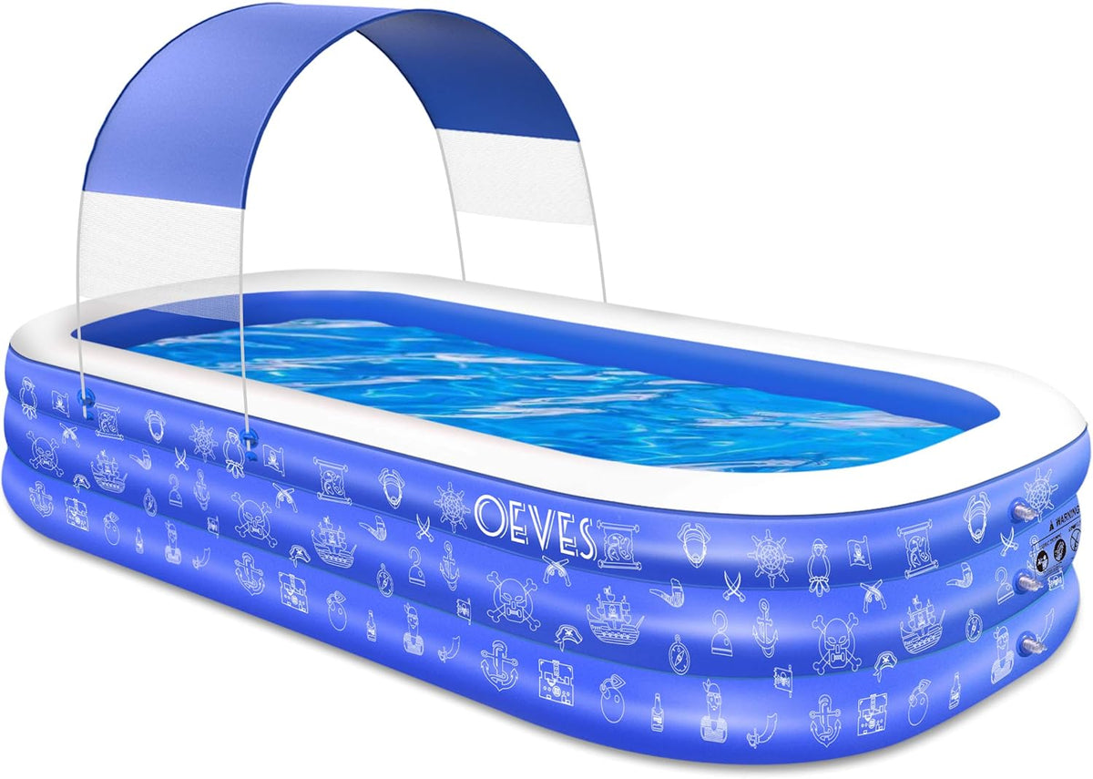 Inflatable Swimming Pool with Canopy G262995