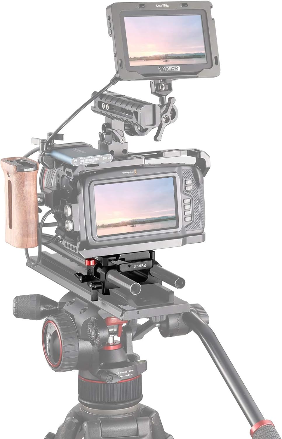 BMPCC Baseplate for Manfrotto 501PL Black Design H4761