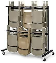 Two-Tier Folding Chair Cart, Steel, 84 Chair Capacity S796