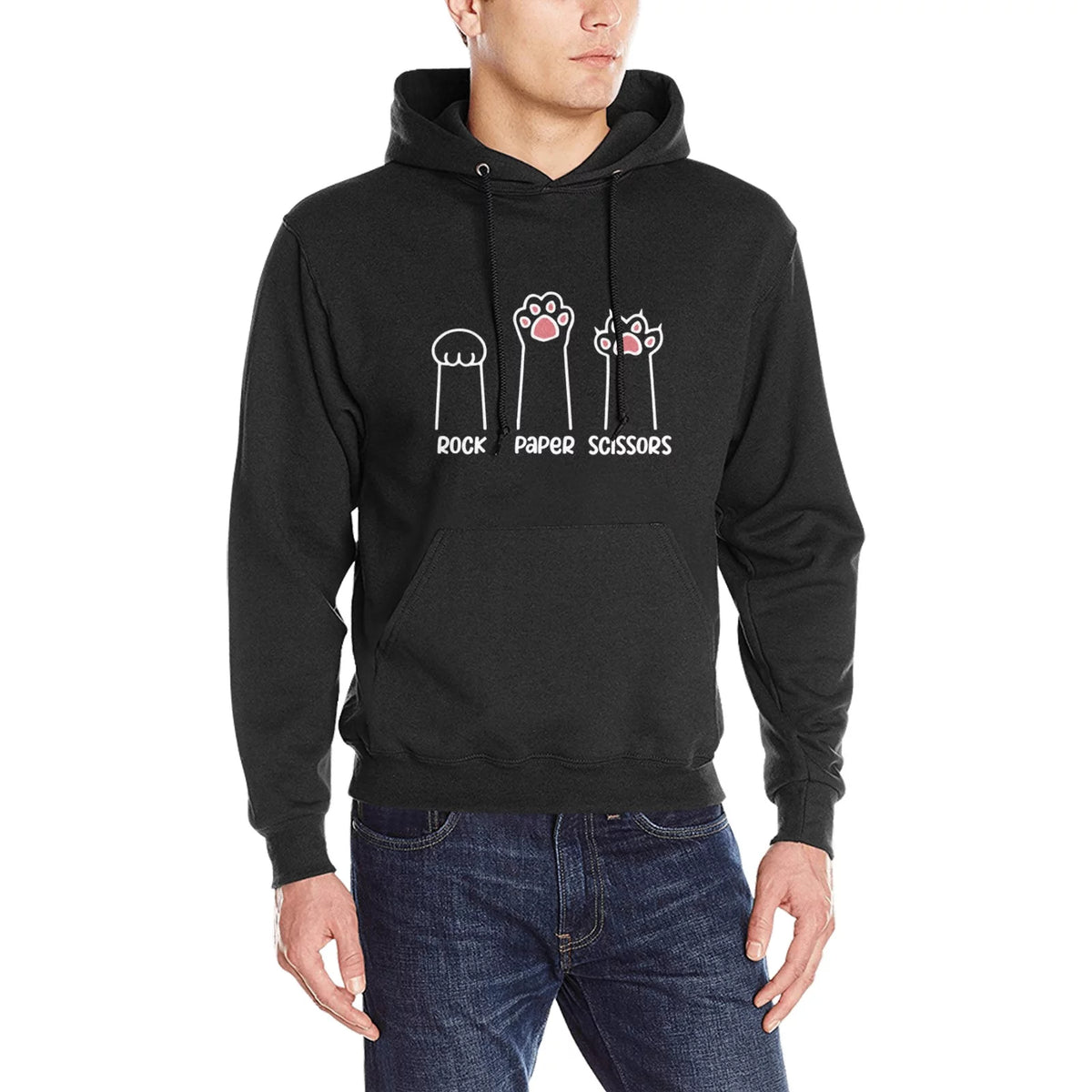 Black Graphic Hoodie Sweatshirt R219017