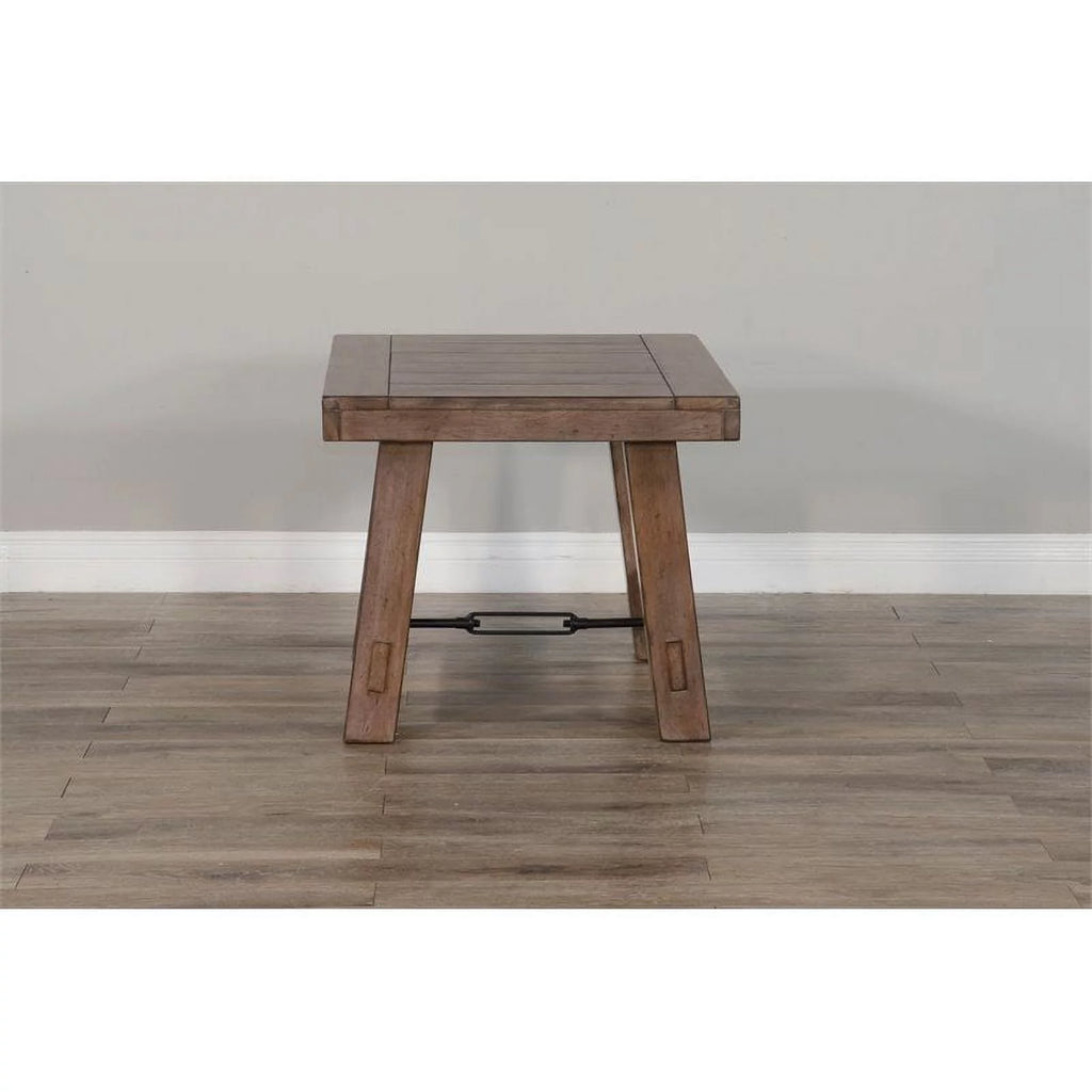 25" Mahogany Wood End Table R74884