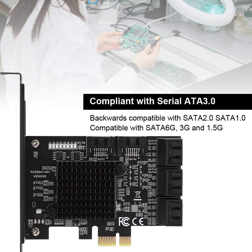 PCI-E to SATA 3.0 8-Port Expansion Card E131