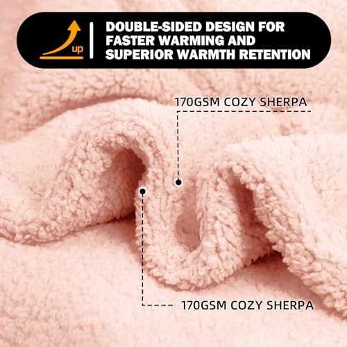 Grey Washable Sherpa Fleece Dog Blanket 24x32 Inches L4481