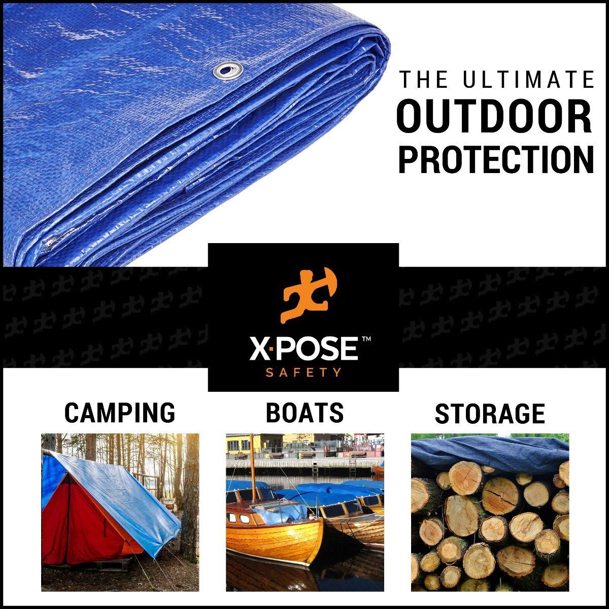 Blue Poly Tarps 16 x 20, Case of 8 O133