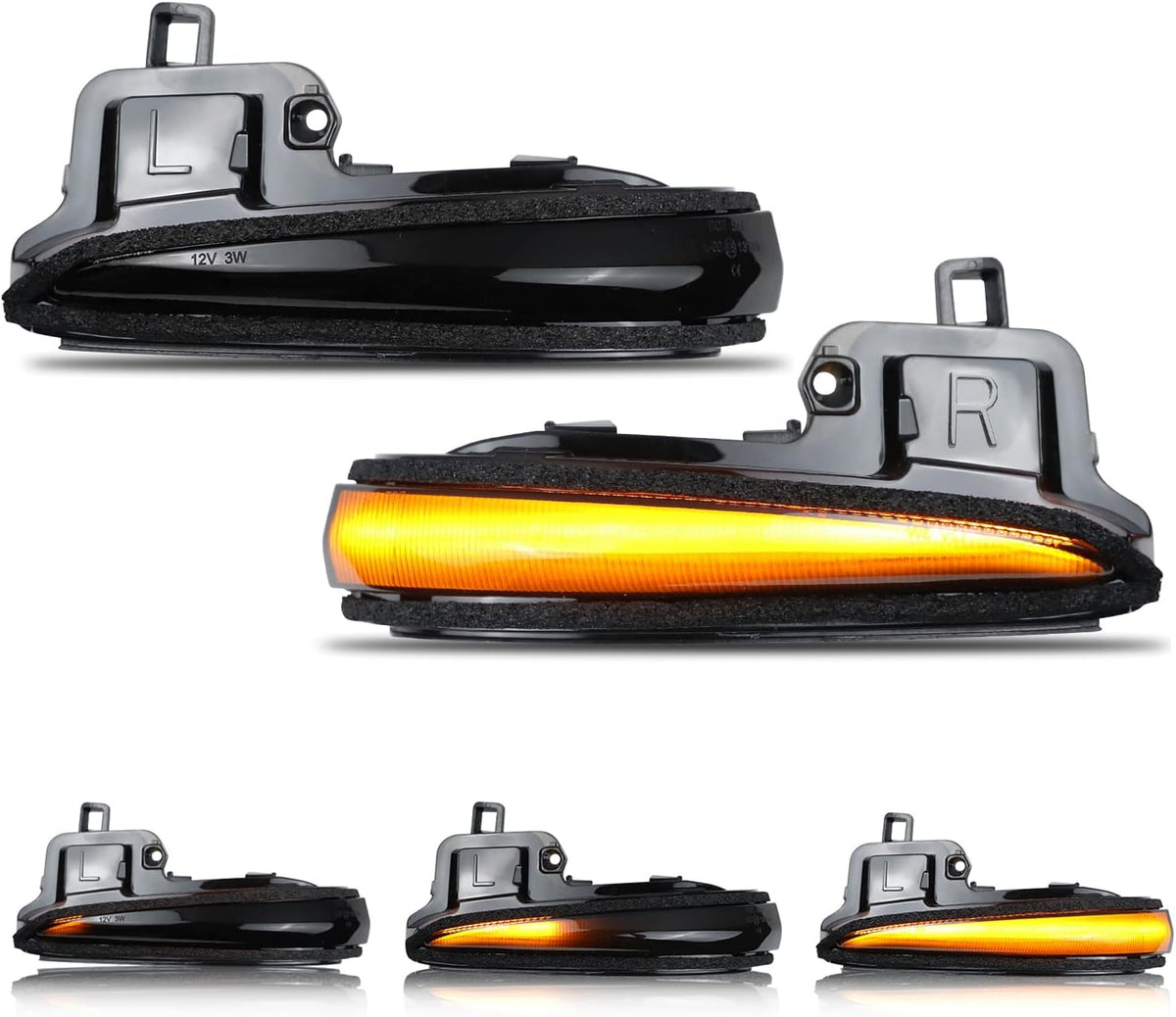 Smoked Led Mirror Turn Signal Indicator Lights N93732