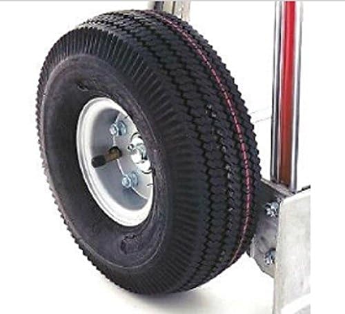 52" Tall Hand Truck with Single Grip Handle 18" Nose 10" Pneumatic Tire I400415