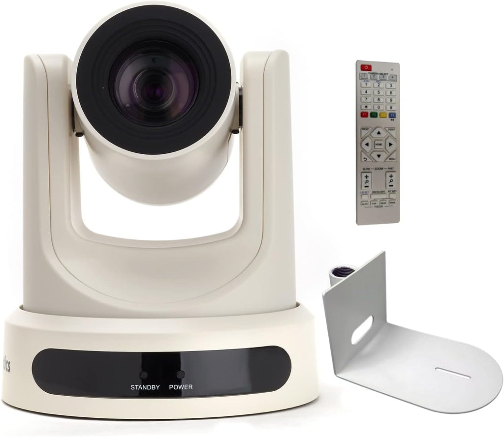 White 12X-SDI Optical Zoom Indoor Camera with Small Pole Mount G2353