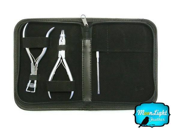 Hair Extension Feather Wholesale Pack with Beads and Tools S25455