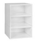 White Wood Grain Storage Set 3 Half Size Cubes M17224