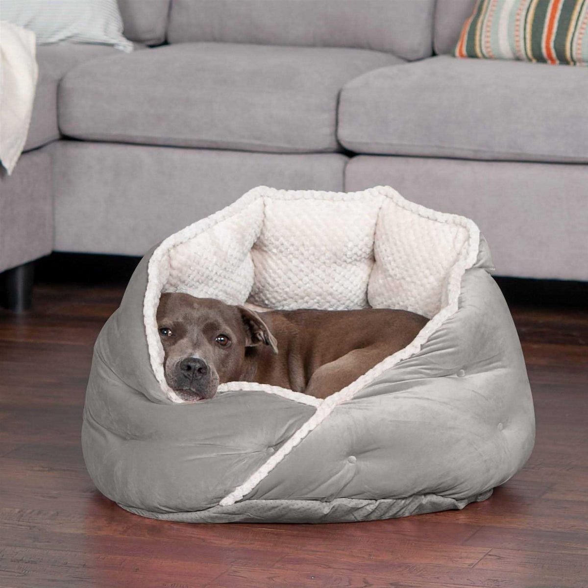 Faux Fur Velvet Pet Bed Z39407