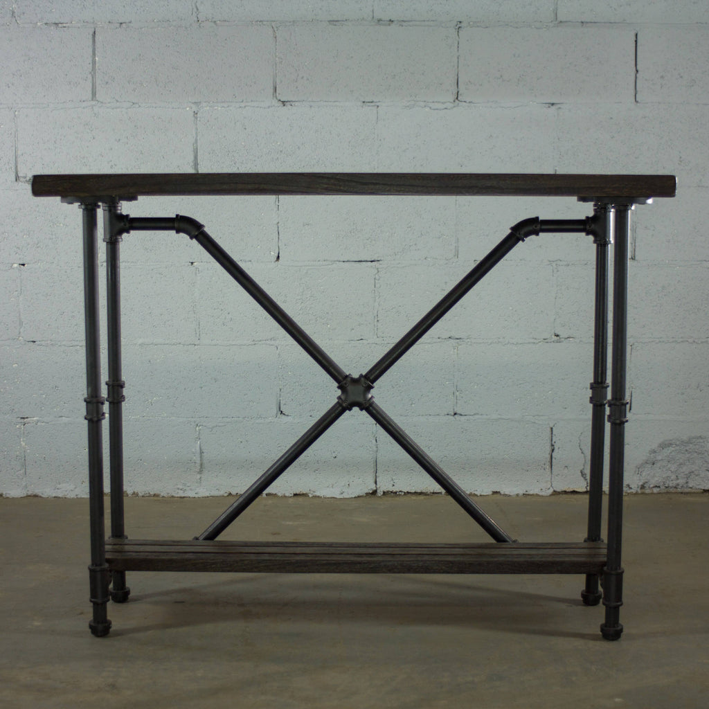 Bronze Industrial Console Table G849